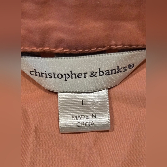 NWOT Christopher & Banks Pink Button-Up Jacket - Picture 5 of 8